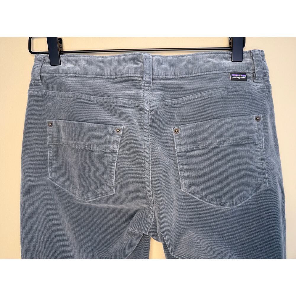 Patagonia Womens Fitted Corduroy Pants Organic Cotton Gray Blue Size 27 - Picture 7 of 9
